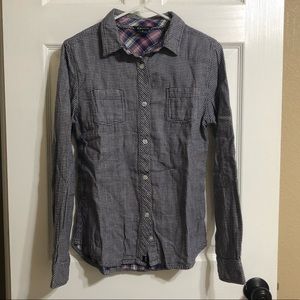 Oakley Navy Checkered Button-up - Size S